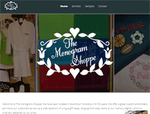 Tablet Screenshot of monogramshoppe.net